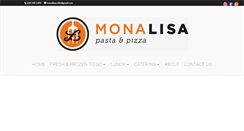 Desktop Screenshot of monalisapasta.com